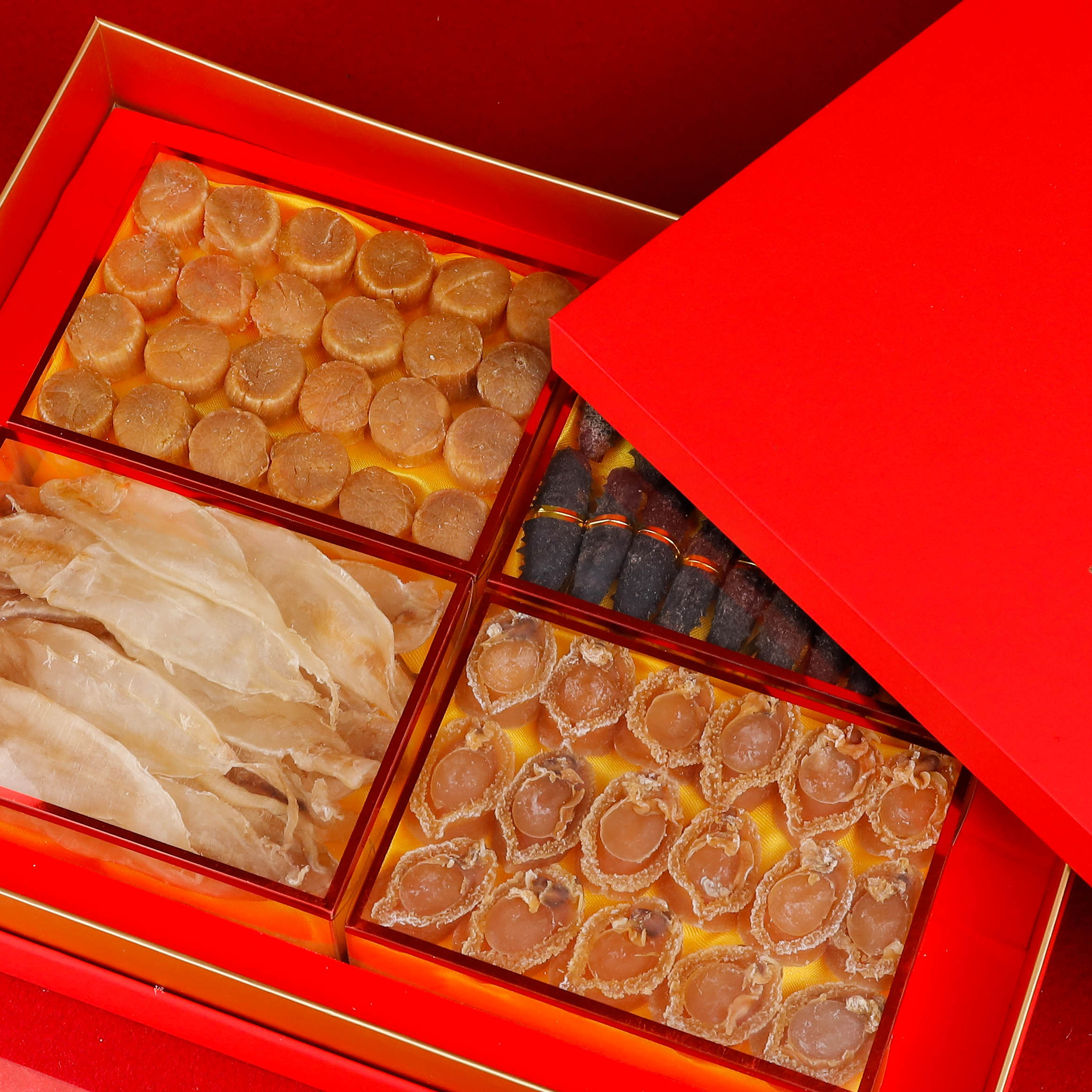 一德路批发鱼胶鲍鱼元贝海参鳘鱼胶赤嘴企业送礼花胶礼盒蝴蝶胶