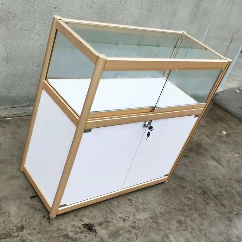 透明展示柜玻璃饰品柜台货架珠宝展柜柜子玉器烟酒古玩佛珠陈列柜