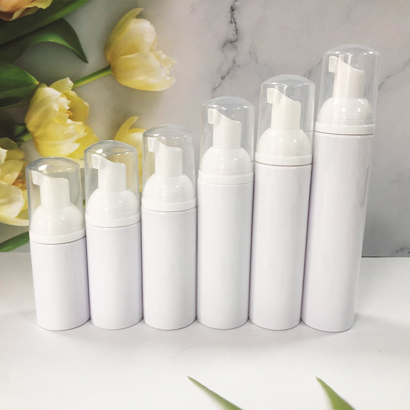 现货泡沫瓶便携洗面奶分装白色慕斯起泡塑料瓶30/50/60/80/100ml