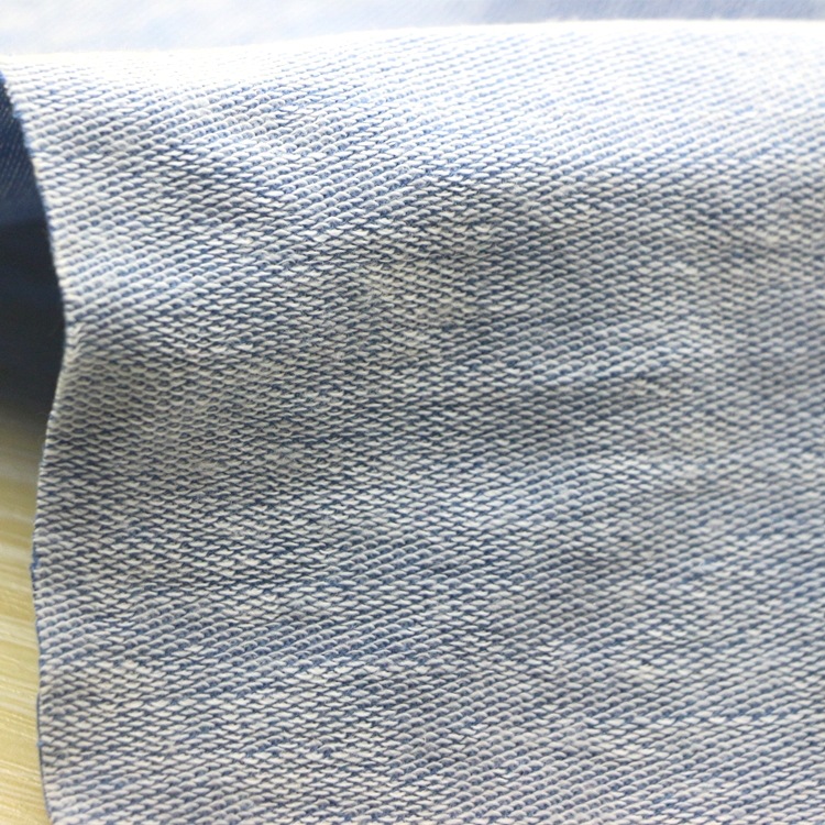 卫衣布面料单染色bci棉grs再生涤纶cvc法国式鱼鳞布卫衣毛圈布料