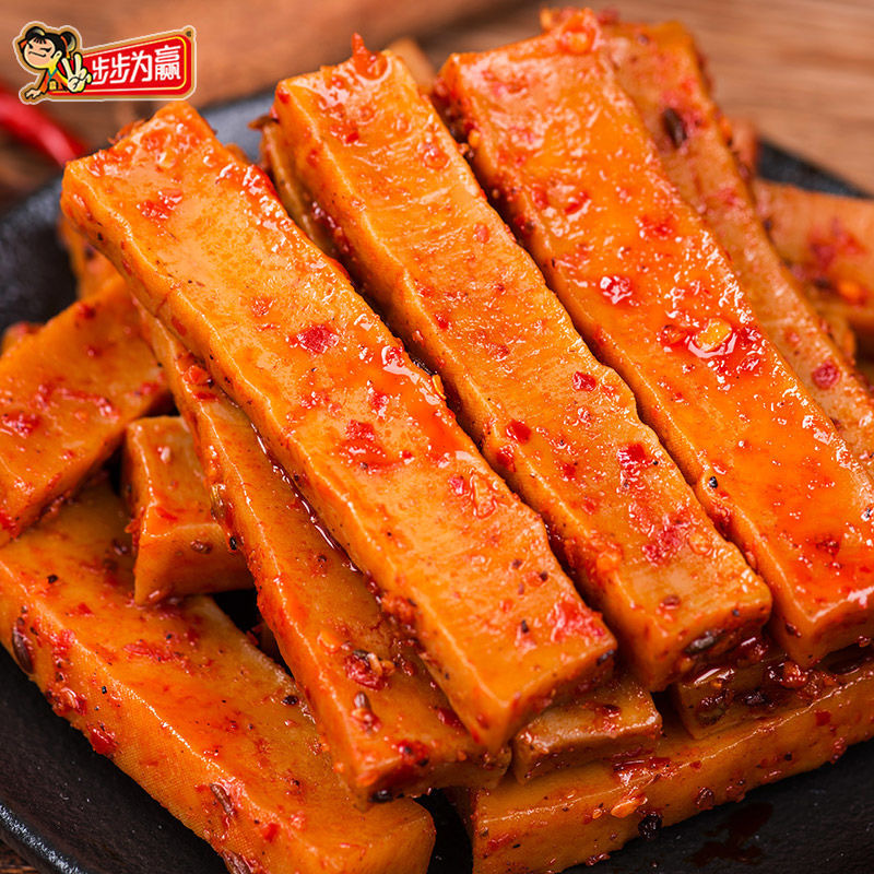 步步为赢柴火干40g豆干零食整包小包装香辣湖南特产童年记忆