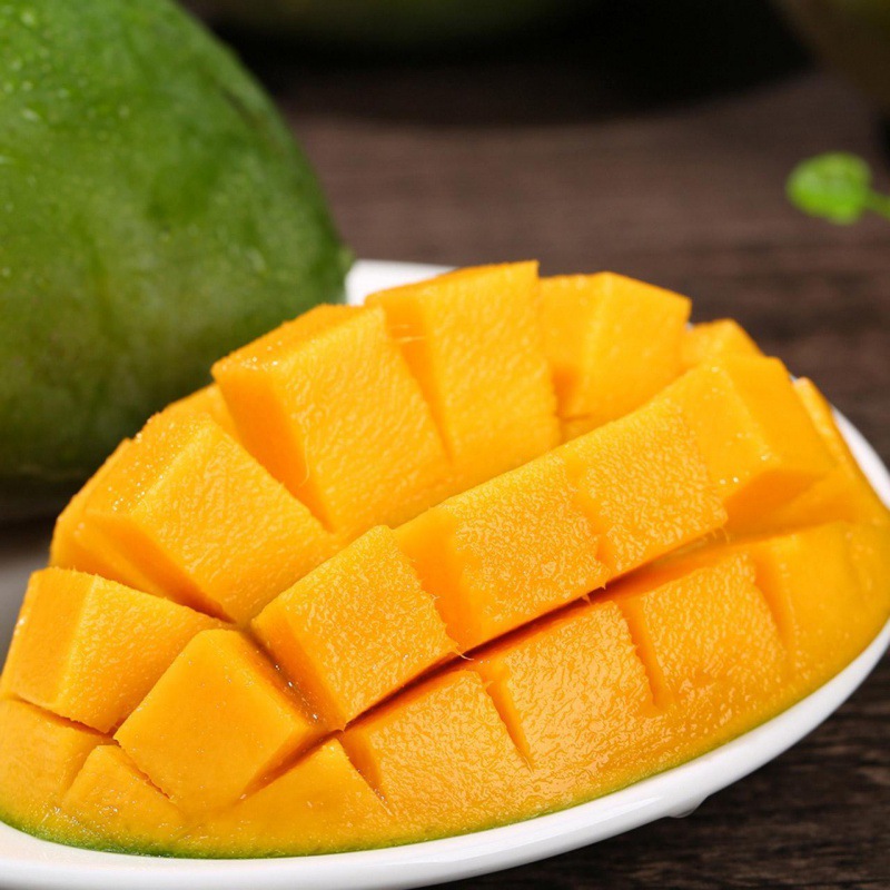 四川攀枝花凯特芒青皮芒果新鲜水果10斤热带当季整箱批发包邮