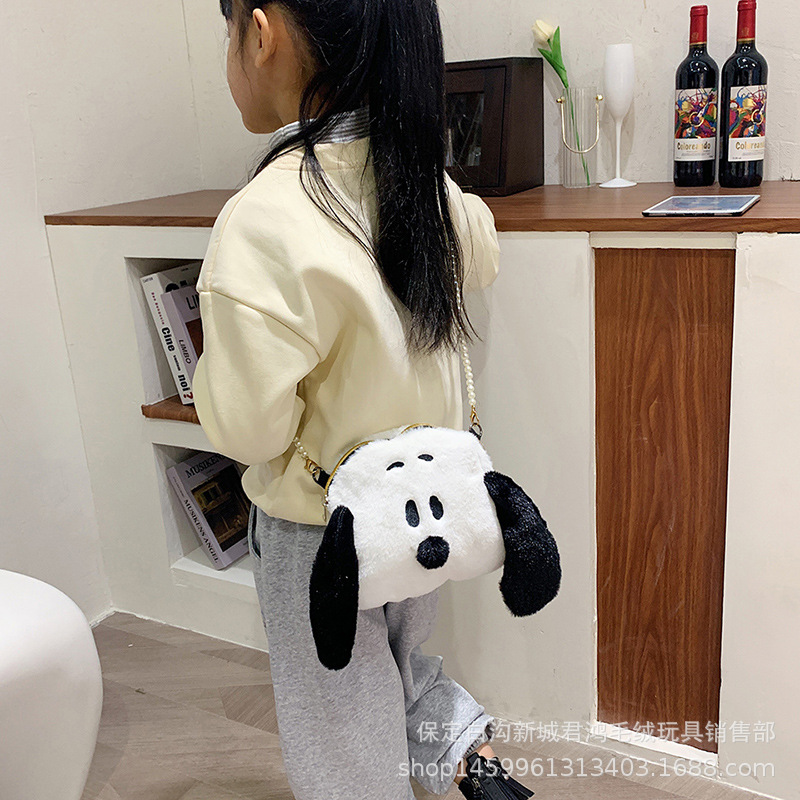 Cute Snoopy Dog Plush Bag Cinnamoroll Babycinnamoroll Shoulder Bag Creative Cartoon Tote Claw Machine Doll Manufacturer