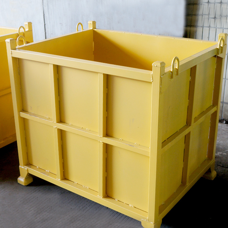 供应铁屑箱 五金废料周转箱 可吊装可堆垛车间垃圾箱