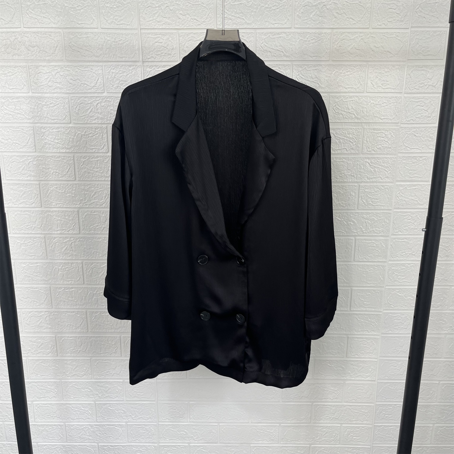 跨境货源pb&za女装2024新款休闲双排扣西装舒适休闲外套-阿里巴巴