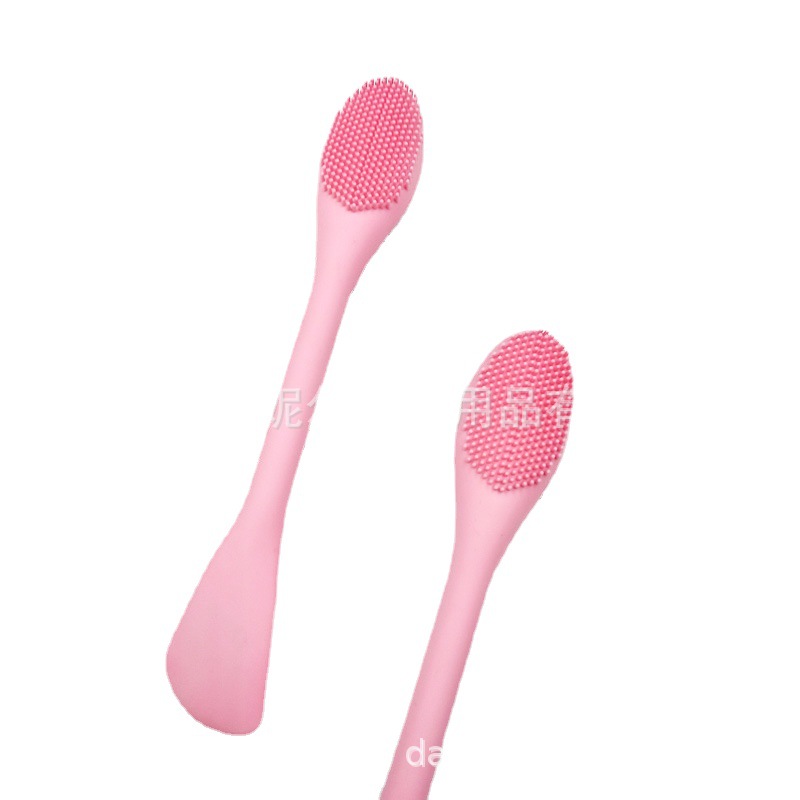 硅胶涂面膜刷子洗脸刷调膜棒两用收到卸妆洁面刷硅胶耐用清洁毛孔