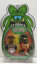 疯狂老鼠 芬克传奇 食油鼠 RatFink 滑板 套装 人偶手办公仔模型