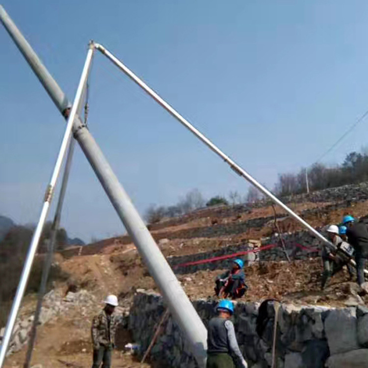 lgrb-12吊装组立杆塔带人力绞磨铝合金管式人字抱杆