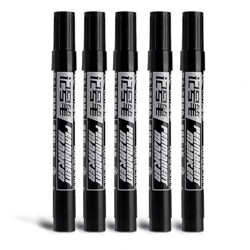 大头笔油性记号笔黑色笔大容量速干防水防油粗头签字笔快递物流红