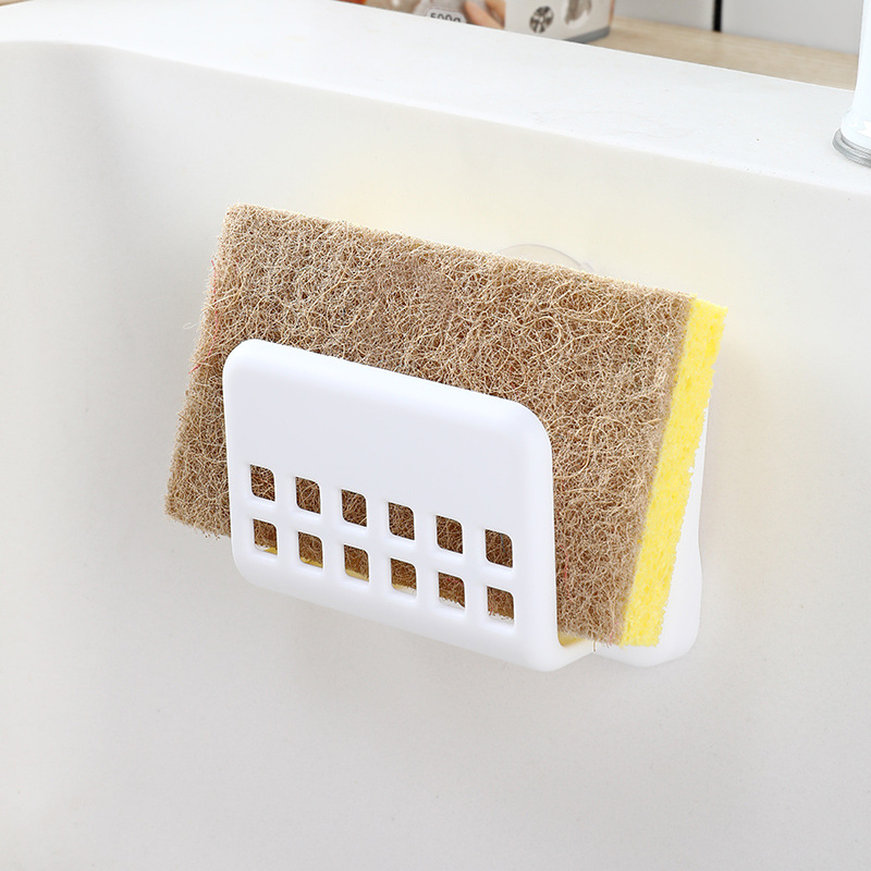 洗碗海绵擦抹布沥水架厨房置物架壁挂收纳架架吸盘整理架角架跨境