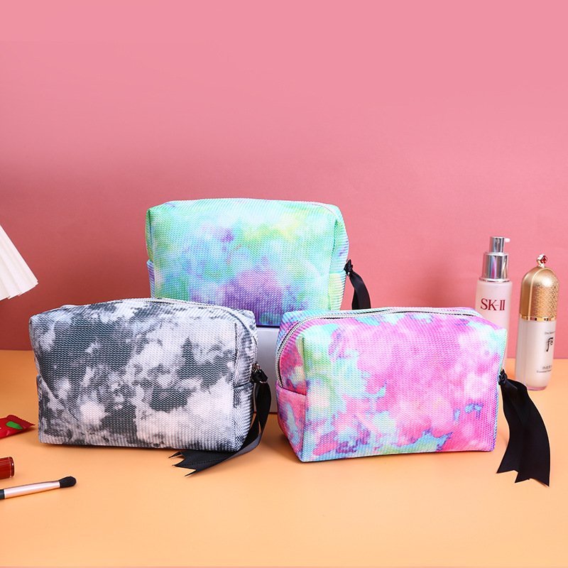 Cross-Border Spot Large Capacity Pillow Pu Female Cosmetic Bag Creative Simple Storage Bag Waterproof Wash Bag Student Pencil Case