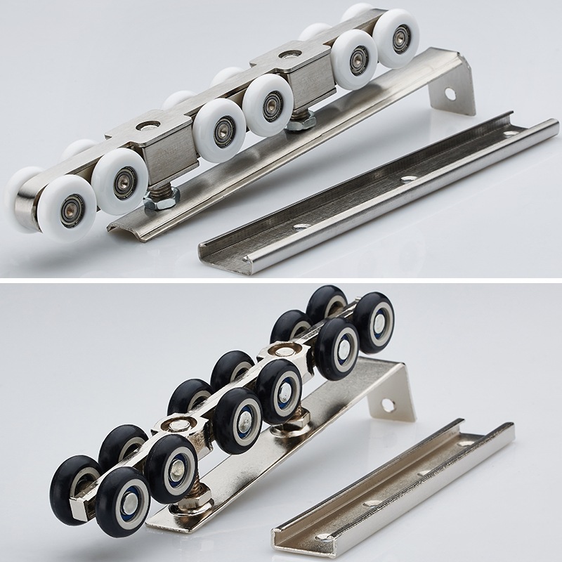 推拉门滑轮滚轮轨道移门导轨吊轮吊门无下轨配件阳台厨房玻璃门