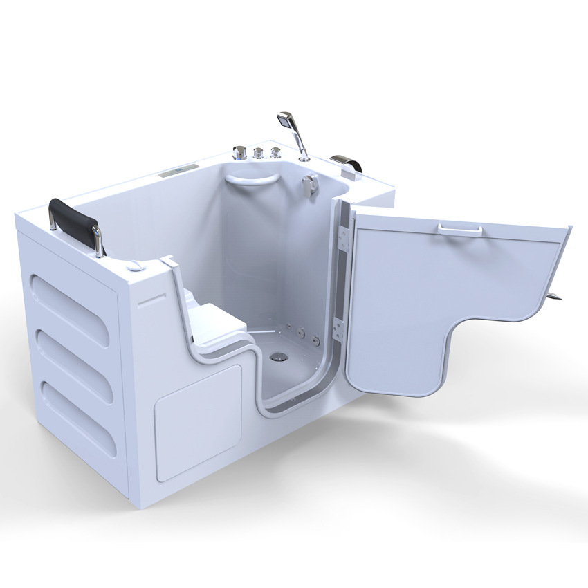 老年人浴缸开门式内开无障碍安全步入式浴缸坐泡式舒适型-阿里巴巴