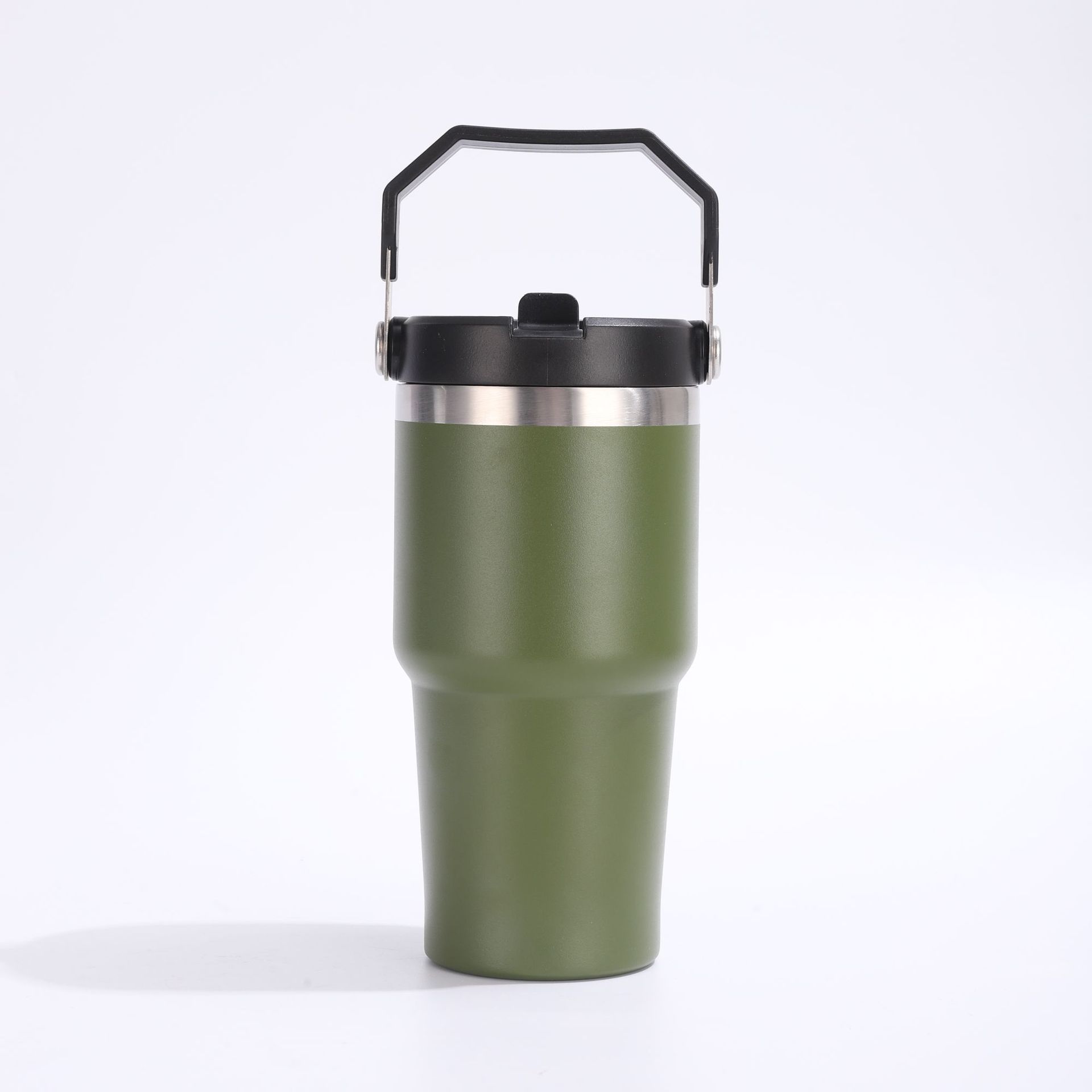Portable Ice Heater Car Cup with Straw Car Coffee Cup 304 Stainless Steel Large Capacity Insulation Sports Kettle Wholesale