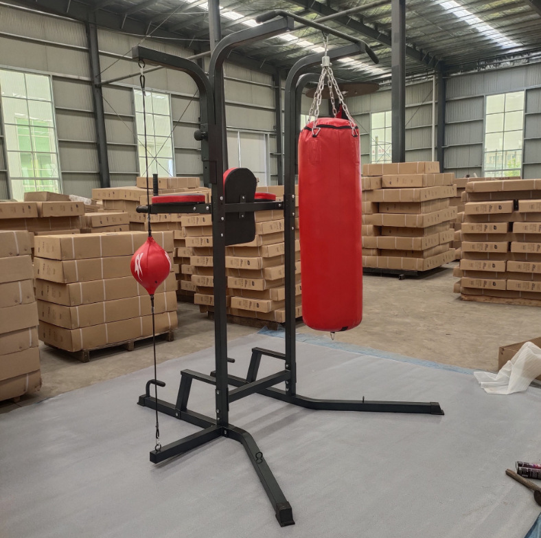 拳击搏击沙袋架悬挂式速度球架家用立式室内散打沙包吊架支架挂架