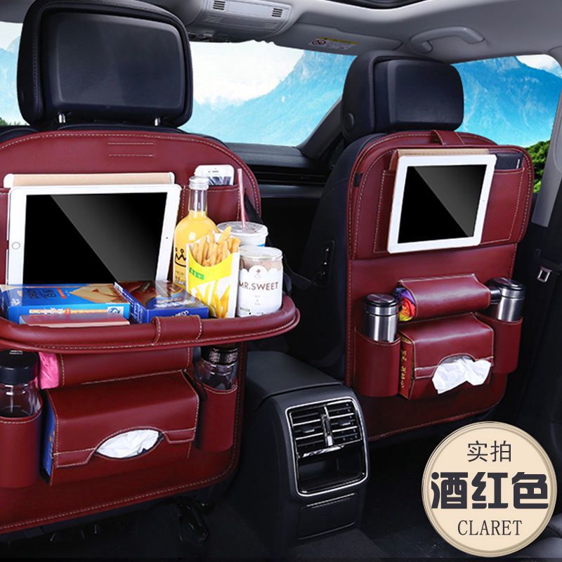 Seat Organizer Car Hanging Bag Multi-Function Chair Bag Backseat Pocket with Dining Table Car Supplies Shopping Bags Ditty Bag