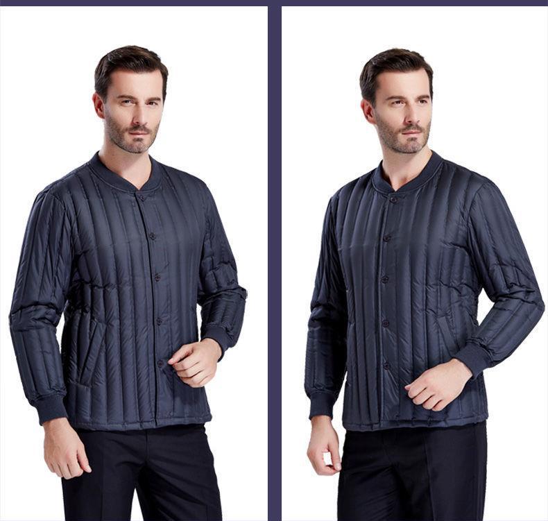 中老年羽绒服内胆男内穿冬季衣服男士轻薄保暖羽绒内衣爸爸装
