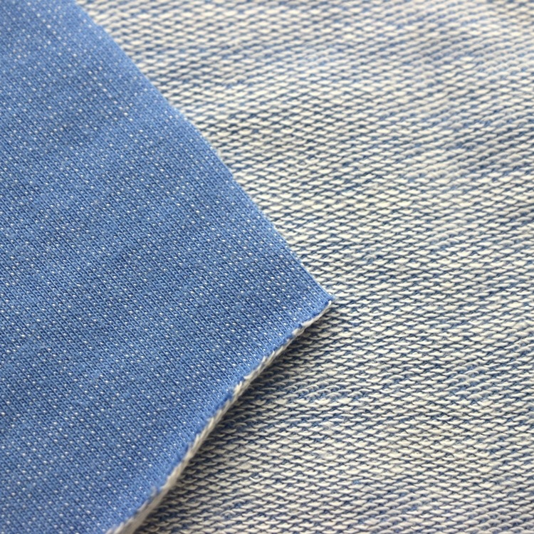 卫衣布面料单染色bci棉grs再生涤纶cvc法国式鱼鳞布卫衣毛圈布料