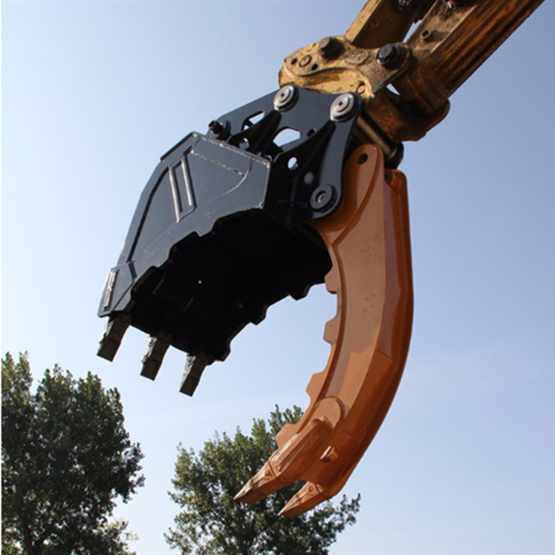 挖掘机中 小型拇指夹 挖机挖斗抓手 拇指夹钳 安装方便简易-阿里巴巴