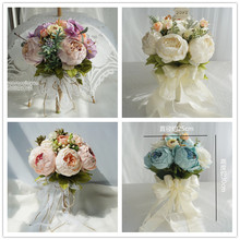 silk Imitation fake flower  Wedding Bouquet flower新娘手捧花