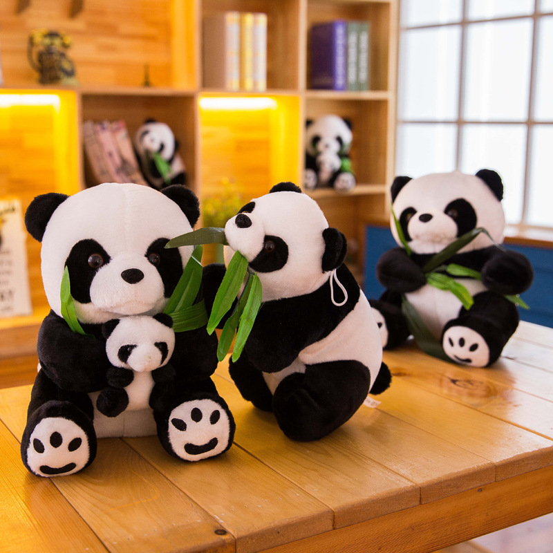 Cute Little Panda Plush Toy National Treasure Simulation Giant Panda Doll Tourist Souvenir Doll Ragdoll Wholesale