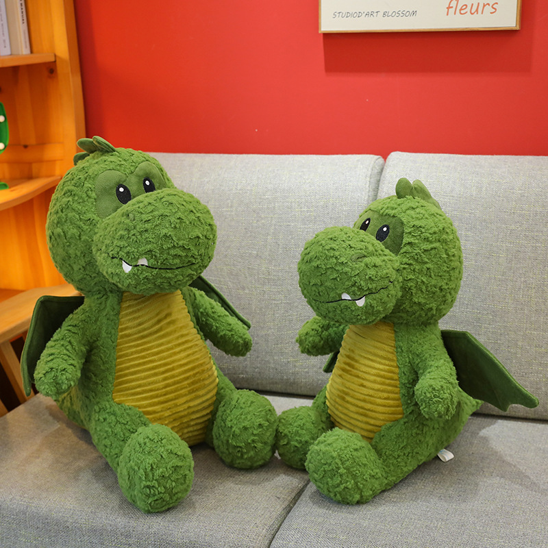 小飞龙毛绒玩具公仔玩偶 绿色恐龙玩偶娃娃礼品 龙年吉祥物恐龙