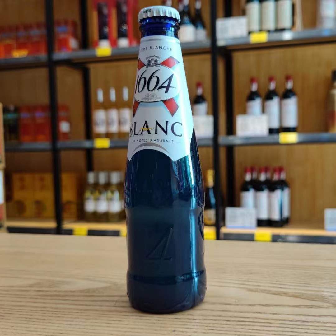 临期特价法国原装进口1664啤酒果味组合250ml*6瓶装1664桃红啤酒