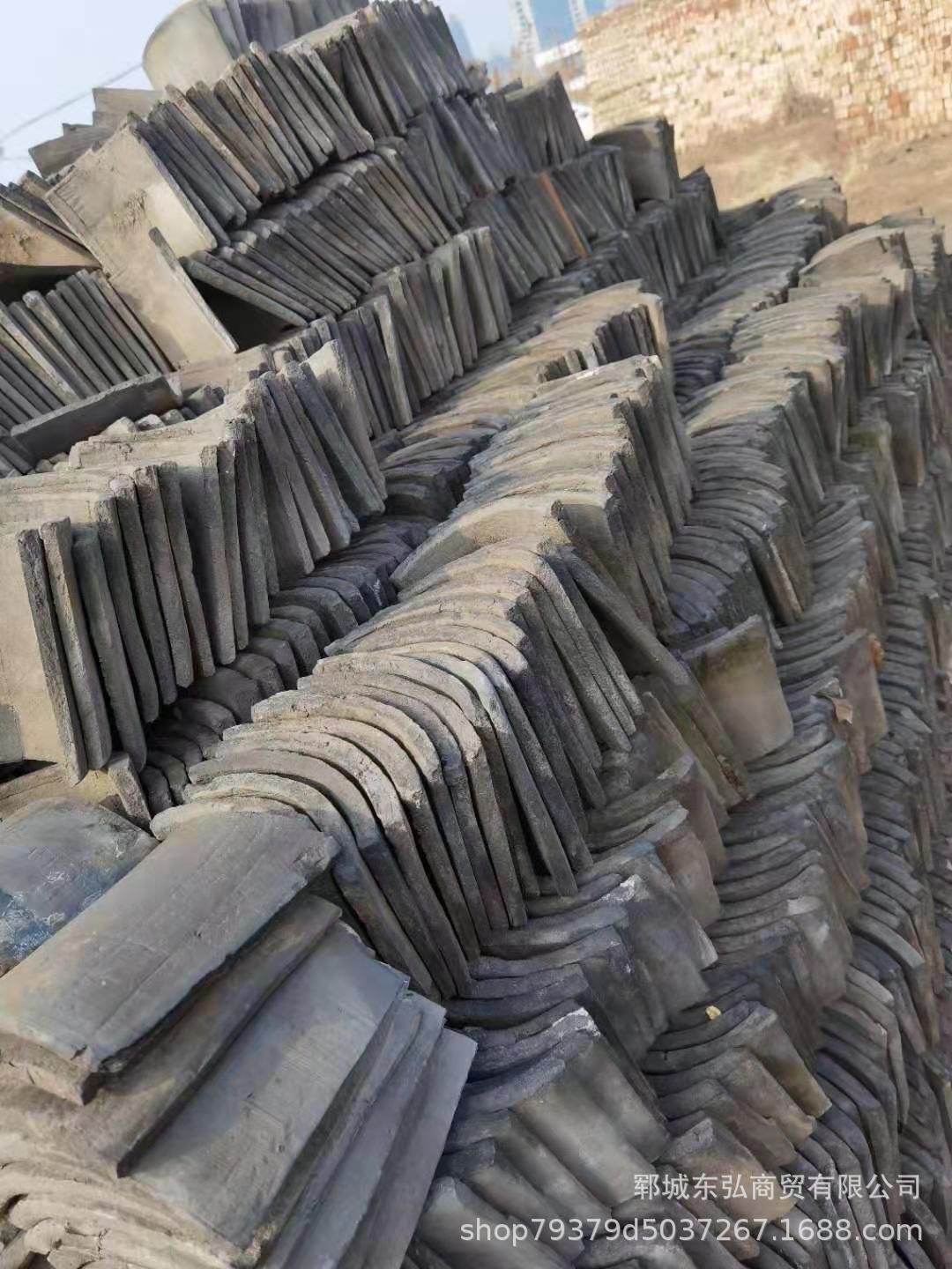 老瓦片古建弧形小青瓦复古怀旧装修景观背景墙茶室庭院中式小青瓦