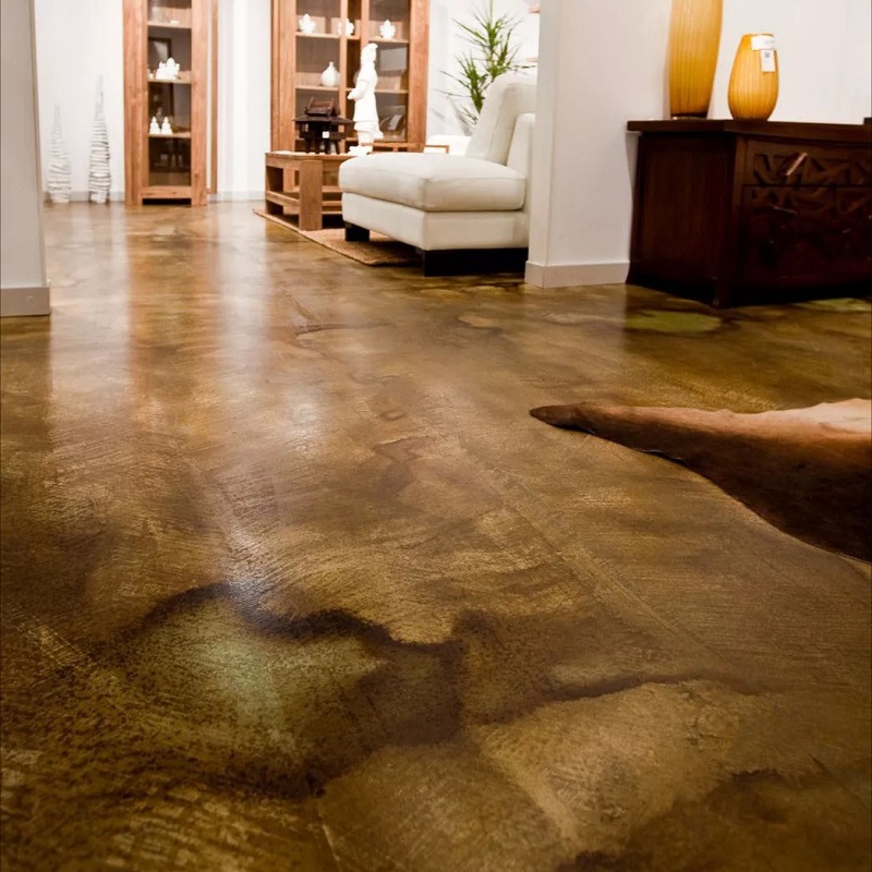 嘉柏丽水泥地面做旧酸着色复古地坪漆着色剂色彩灿烂多彩仿古漆