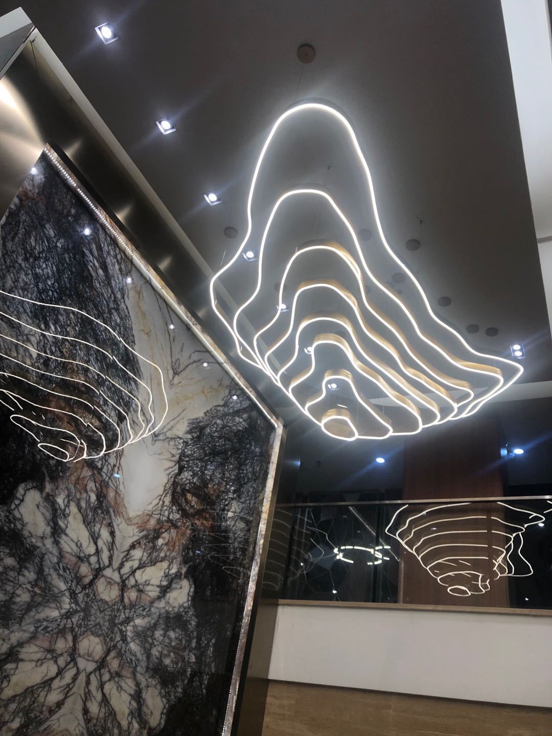 酒店吸顶水晶灯会所工程非标定制灯具售楼部大堂大厅别墅大型吊灯