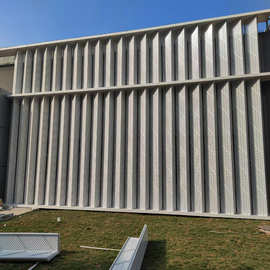 建筑外立面异形冲孔铝单板铝百叶造型氟碳金属镂空装饰铝单板幕墙