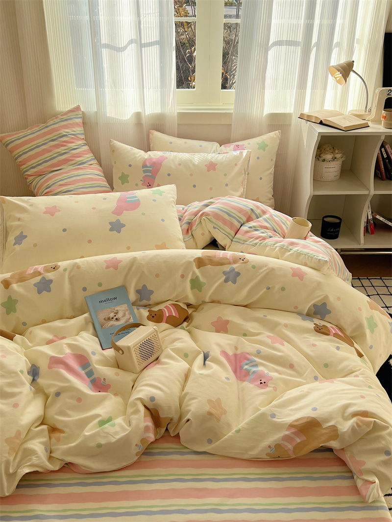 8公寓全棉床单被套少女心-阿里巴巴