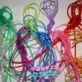 2毫米彩色塑料管软管空心管手编软管童年回忆手工编织水晶胶线4米