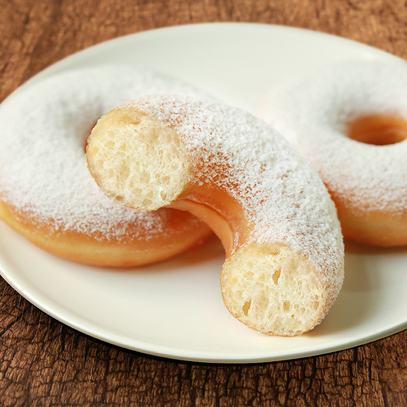 奥昆 原味甜甜圈半成品 酒店餐厅烘焙冷冻原料加热即食无馅料面包