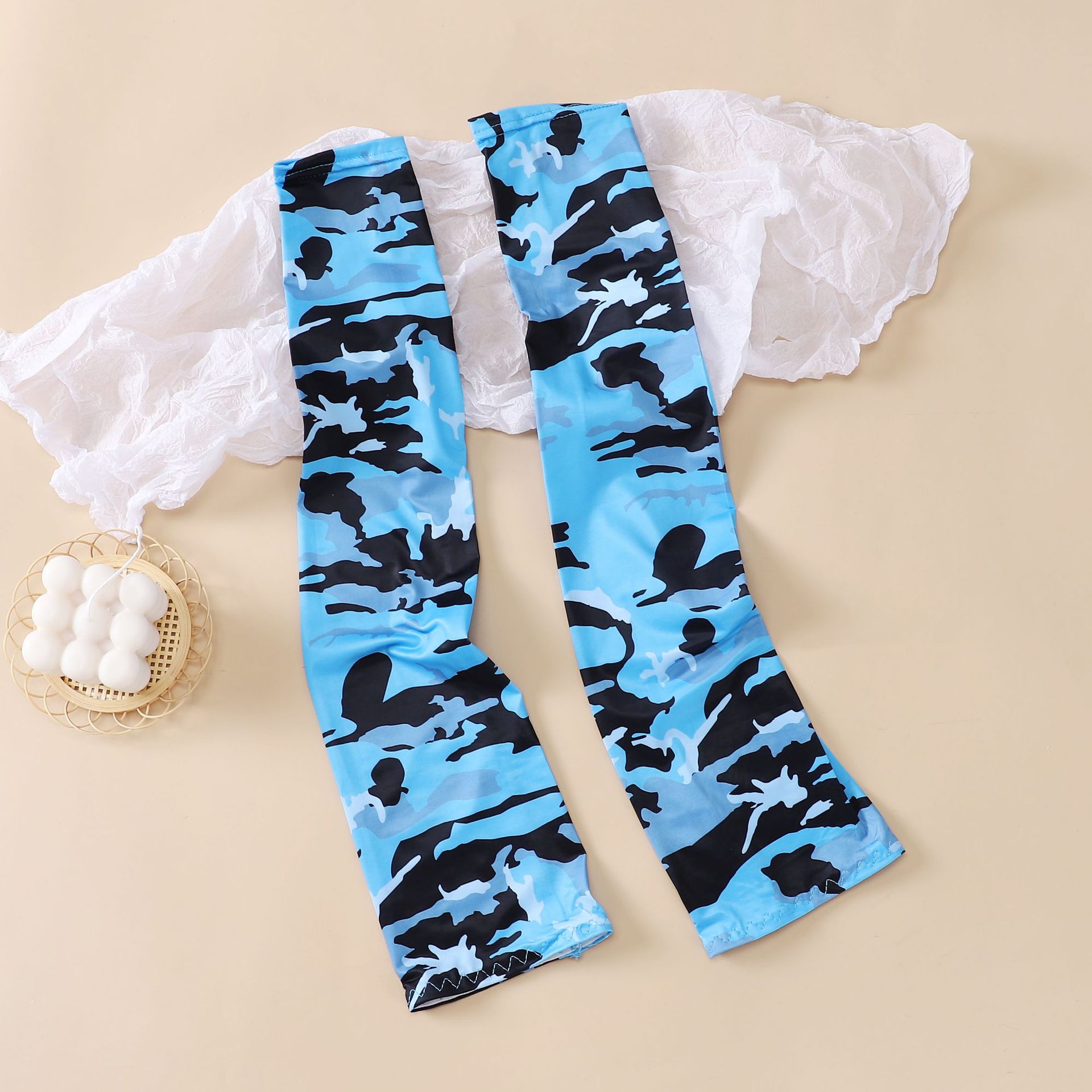 22 Summer Camouflage Sunscreen Oversleeve Ice Sleeve Wholesale Men's and Women's Outdoor Cycling UV Protection Sunscreen Face Towel Mask