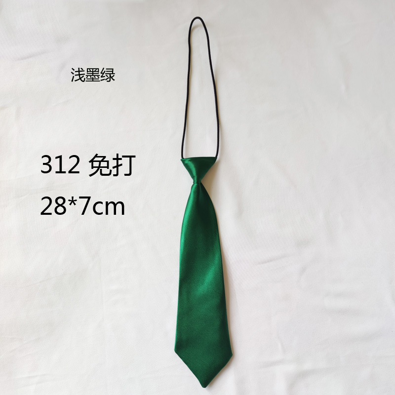 Factory Wholesale Small Tie-Free Solid Color Short Girls' Cute Decorative Casual Uniform Accessories Pullover