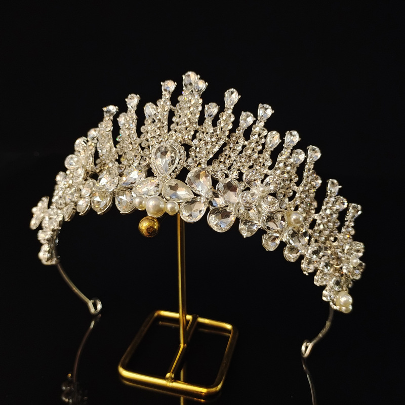 2023 Bridal Headdress Wedding Super Fairy Crystal Crown Headband Wedding Dress Hair Accessories Elegant Crown