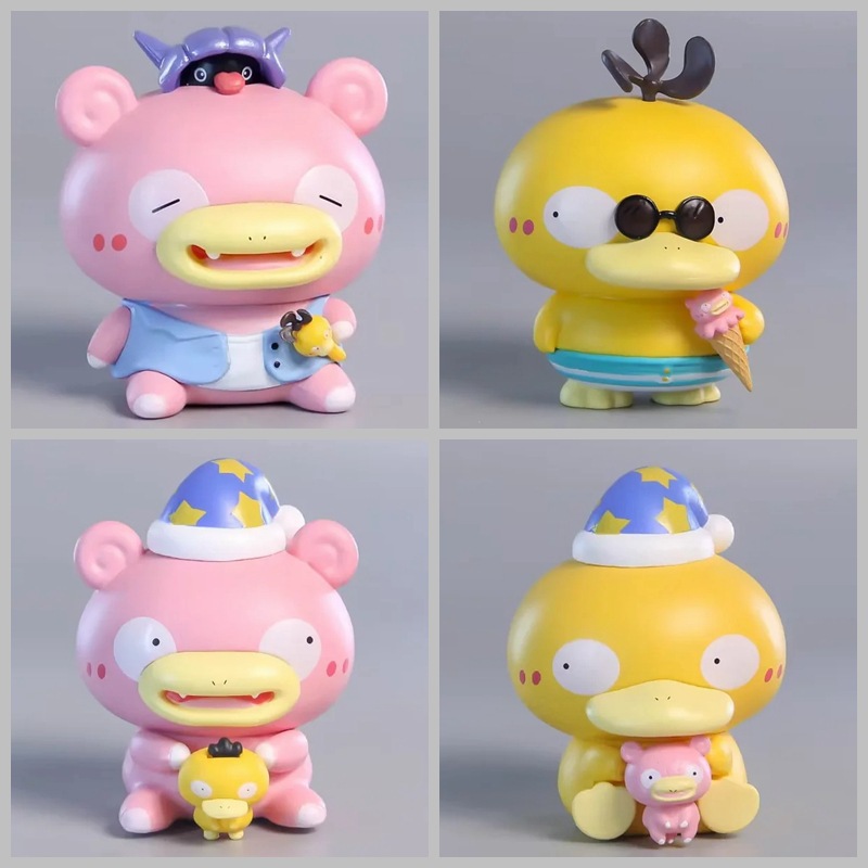 宠物小精灵 q版 夏日冰淇淋 可达鸭呆呆兽睡衣 公仔