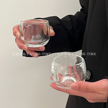 水晶扳指杯单杯高档水晶杯主人杯茶杯男士高端玻璃杯子茶具耐高温