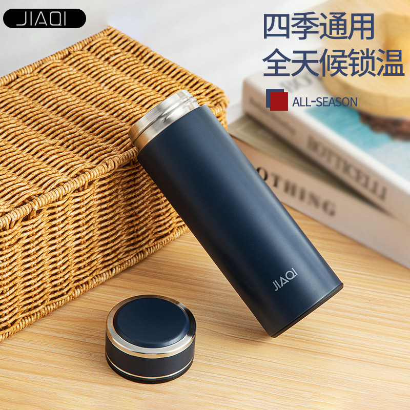 Jiaqi Jiaqi Vacuum Cup 304 Stainless Steel Tea Cup Vacuum Business Cup Pot Student Large Capacity Straight Water Cup