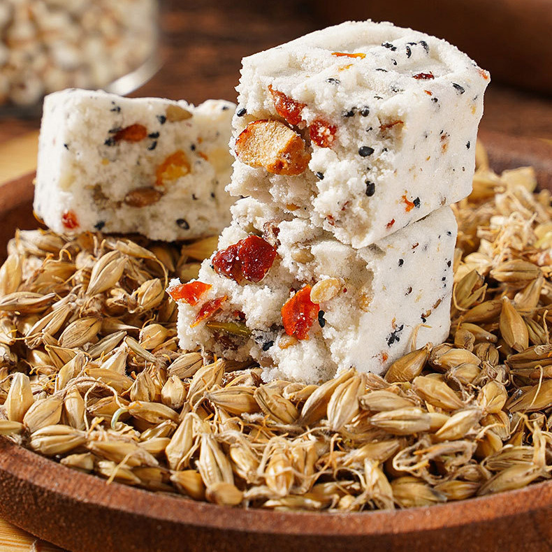 红枣山药八珍糕芡实糕粗粮传统糕点零食网红坚果茯苓八珍糕-阿里巴巴