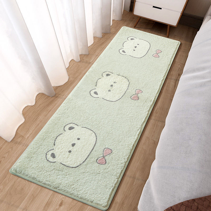 Simple Cartoon Household Machine Washable Cashmere Carpet Lovely Bedroom Bedside Blanket Girl Heart Fluff Living Room Coffee Table