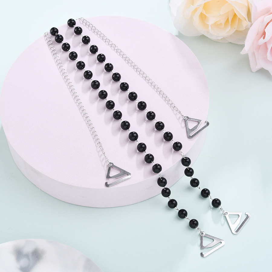 夏天透明防滑隐形肩带金属水钻文胸罩带子珍珠可外露内衣百搭配饰