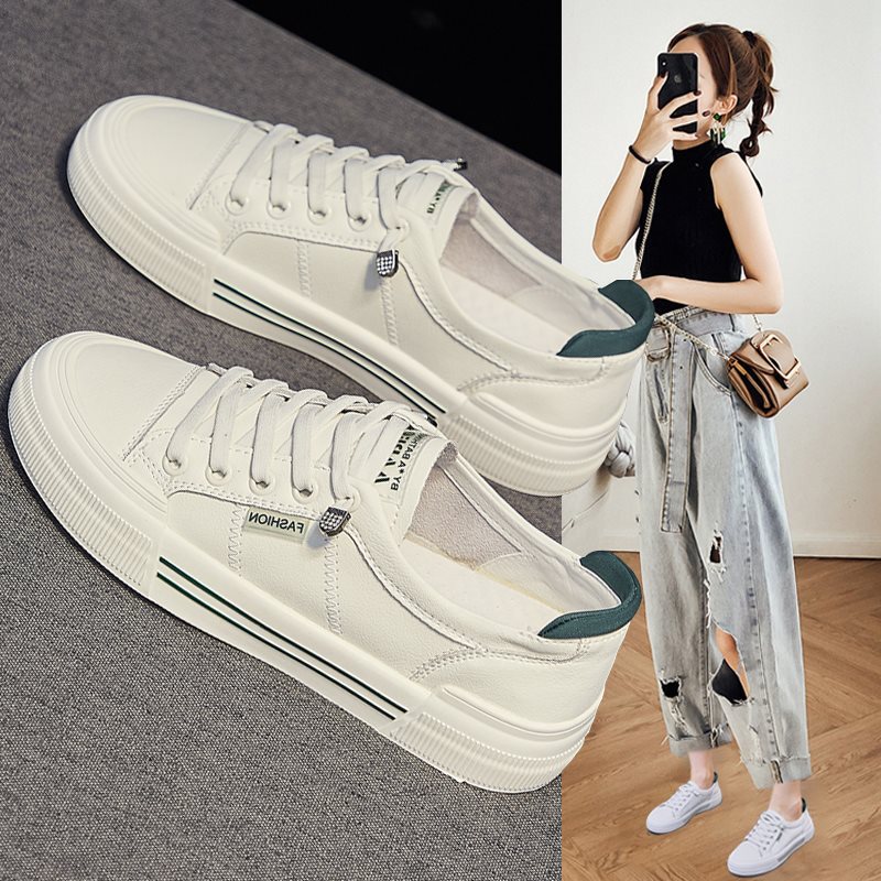小白鞋女款鞋子2024新款夏季透气平底鞋爆款单鞋百搭休闲运动板鞋
