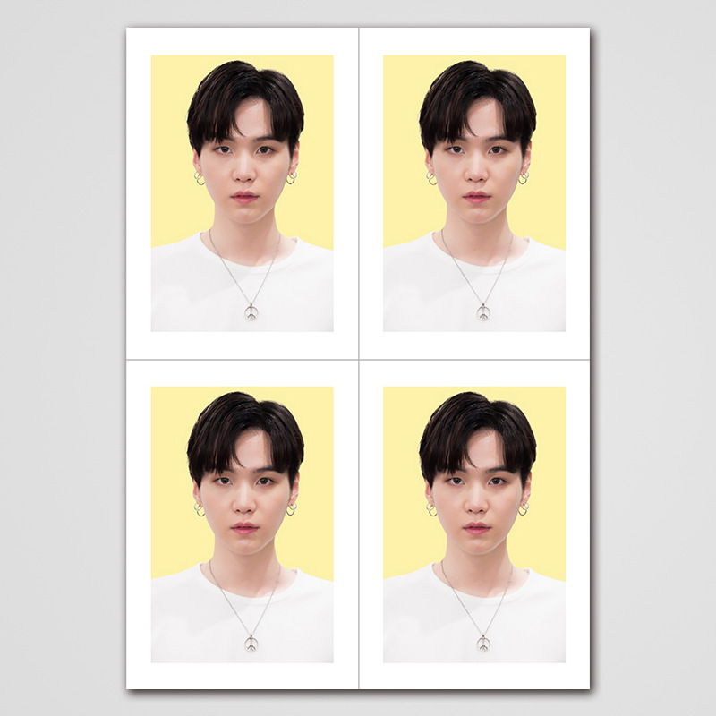 kpop防弹少年团1寸2寸证件照见面会应援周边收藏寸卡定制一件代发