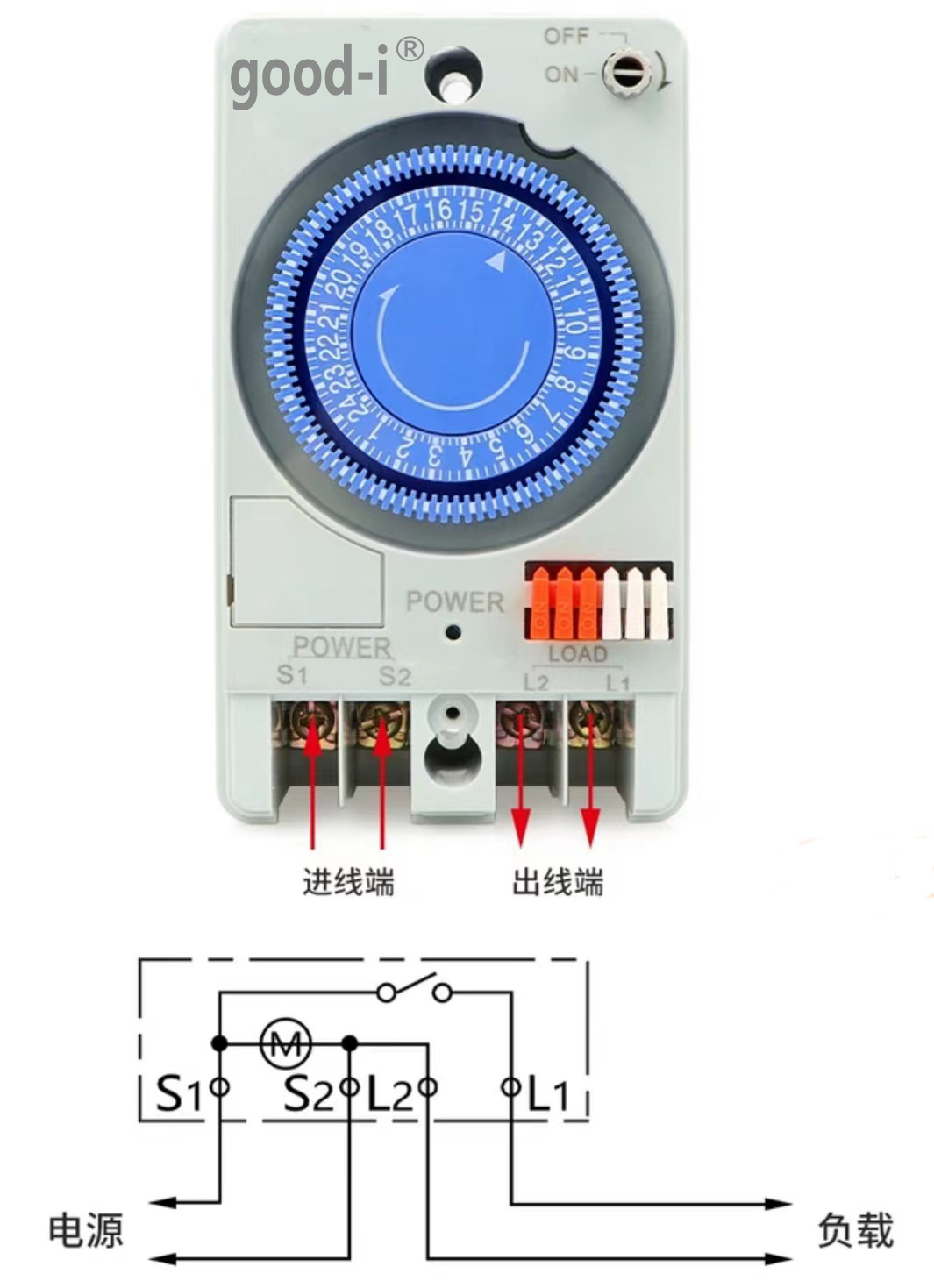 tb118n定时器 定时开关 时间控制器 广告牌路灯24小时 机械式