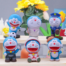 叮当猫哆啦a梦职业装盲盒手办机器猫潮玩公仔卡通桌面摆件玩偶