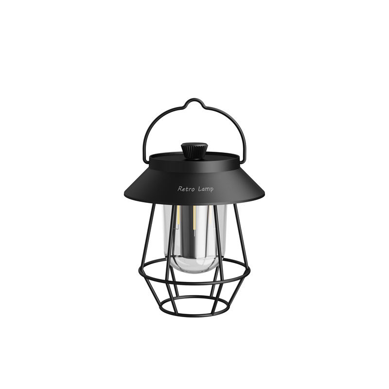 Cross-Border New Outdoor Camping Lantern Multi-Function Charging Folding Camping Lamp Portable Tent Light Emergency Light Amazon