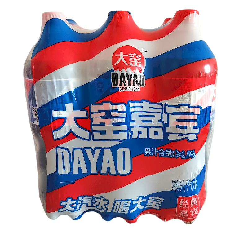 大窑汽水大窑嘉宾1314ml整箱 大窑橙味荔枝碳酸饮料果味饮料大瓶