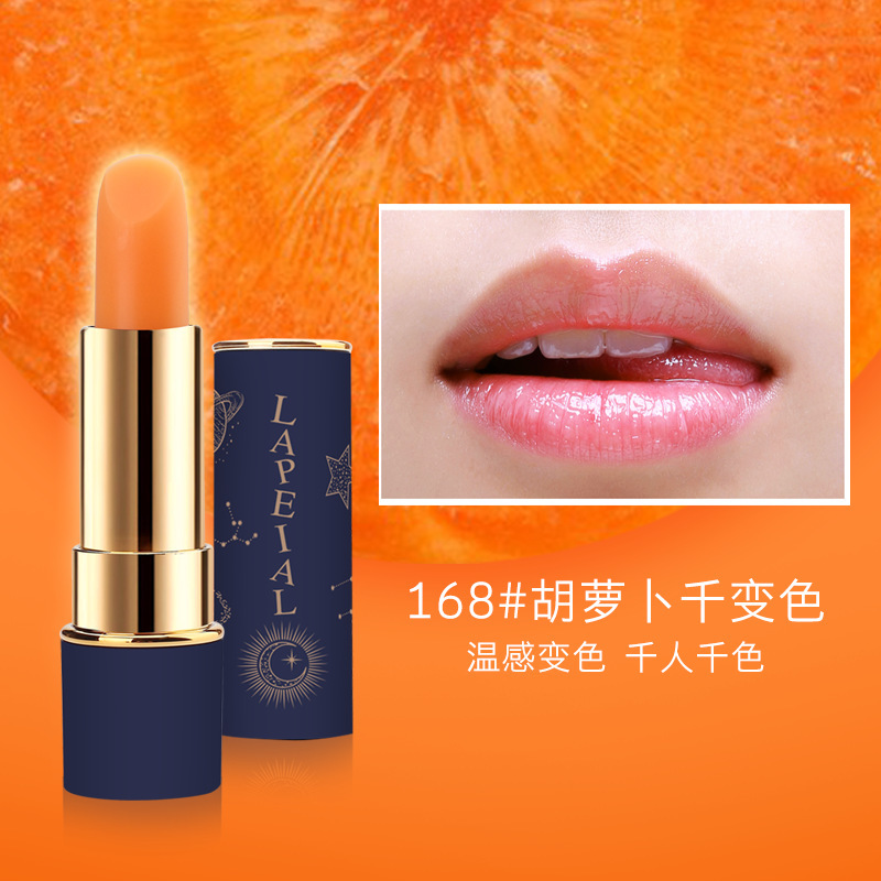 Ripeler Streamer Shining Lipstick No Stain on Cup Non-Fading Natural Makeup Temperature Change Gradient Lip Balm Lipstick Set